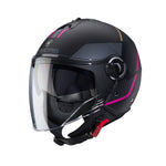 Caberg Riviera V4X Geo Matt Black Fuchsia Anthracite Helmet