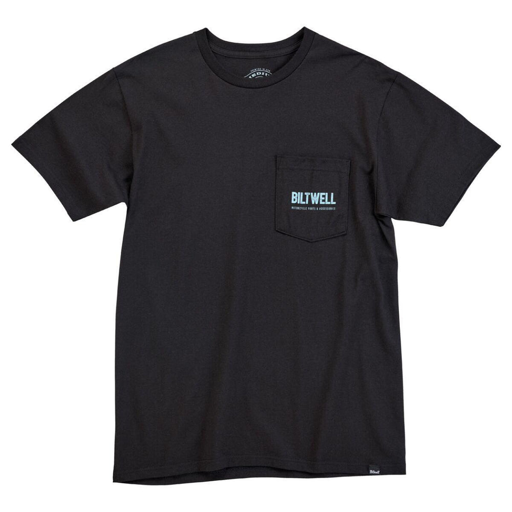 Biltwell Mens Adult Old Junk Pocket T-Shirt - Black