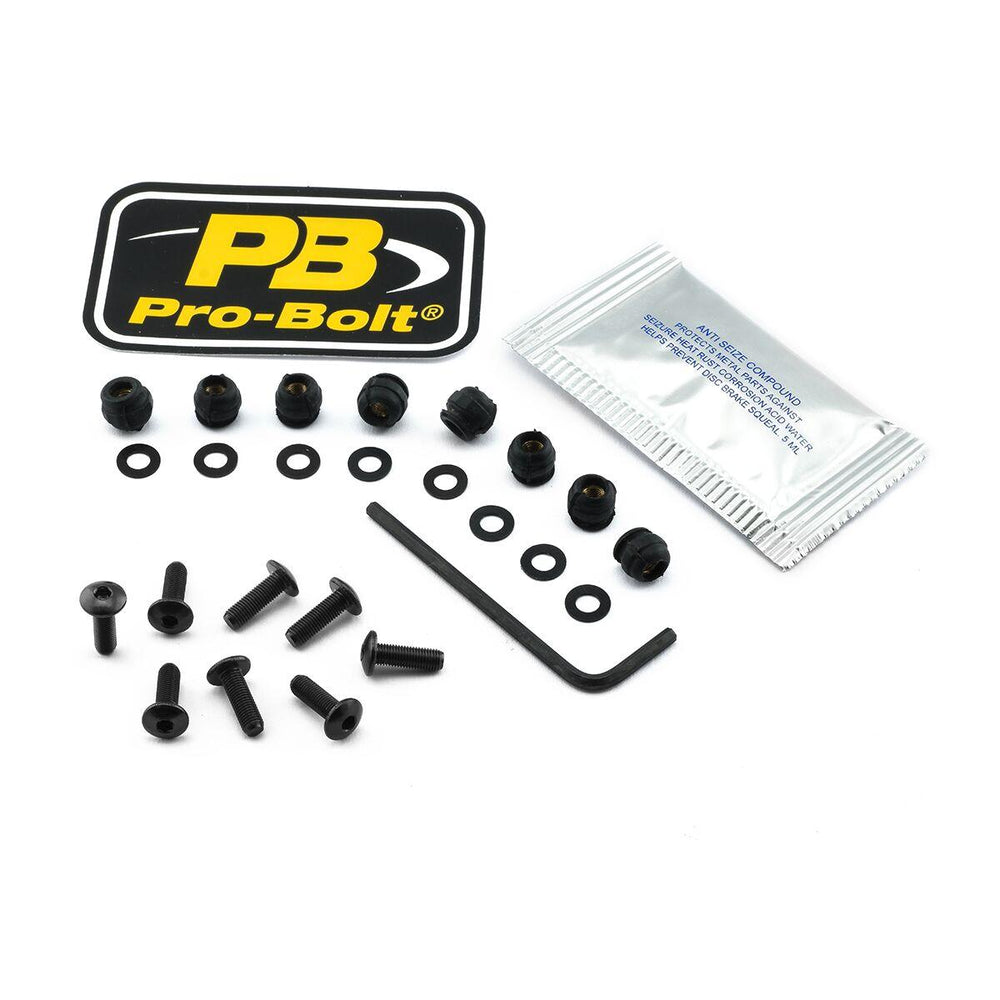 Pro Bolt Aluminium Screen Bolt Kit For Ducati 1098 2007-2008 - Black