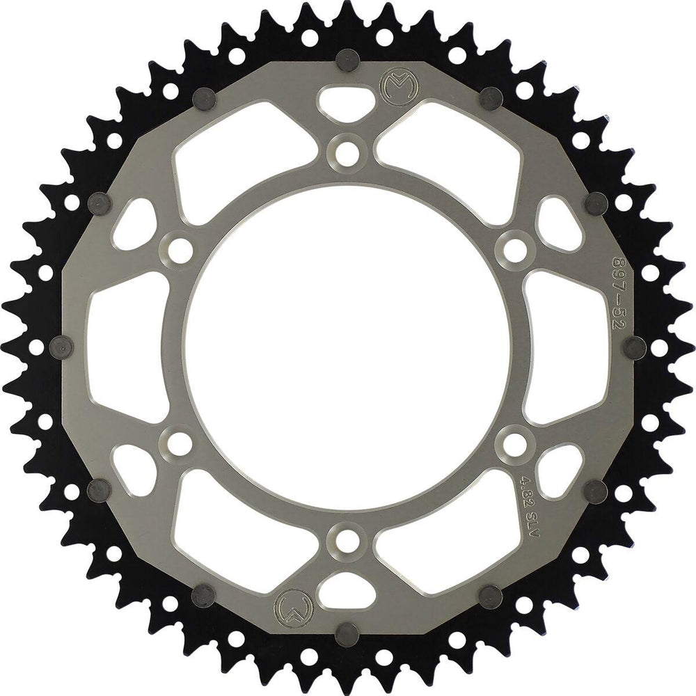 Moose Racing Dual Sprocket For KTM Duke 400 1994-1995 Rear Silver 52T