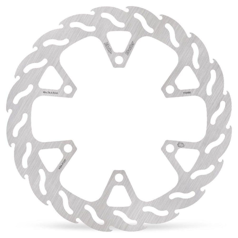 Moto Master Flame Series Fixed Brake Disc For Kawasaki EX 250 R 2008-2012 - Front Right