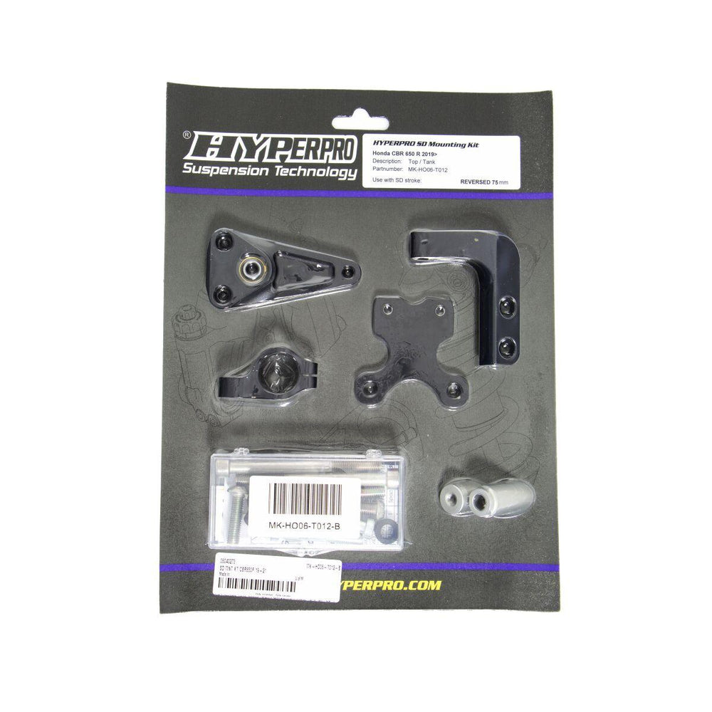 Hyperpro Steering Damper Mounting Kit For Honda CBR650R 2019-2023 - Black
