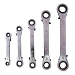 Bike It 5-Piece Reverse Action Ratchet Spanner Set - 8mm to 21mm