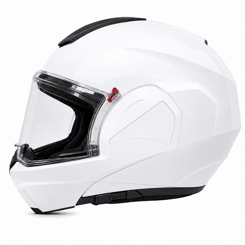 Spada Vortex Flip Front Motorcycle Helmet - White
