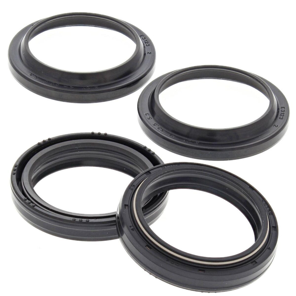 All Balls Fork Oil Seal/ Dust Seal Kit For Suzuki DR650 RS 1990-1991 - Black