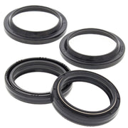 All Balls Fork Oil Seal/ Dust Seal Kit For Suzuki DR650 RS 1990-1991 - Black