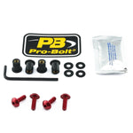 Pro Bolt Aluminium Screen Bolt Kit For Mv Agusta Brutale 800 ABS 2015-2022 - Red