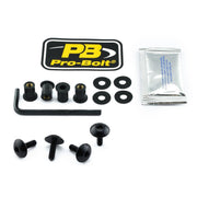 Pro Bolt Aluminium Screen Bolt Kit For Honda CBR650F 2014-2018 - Black