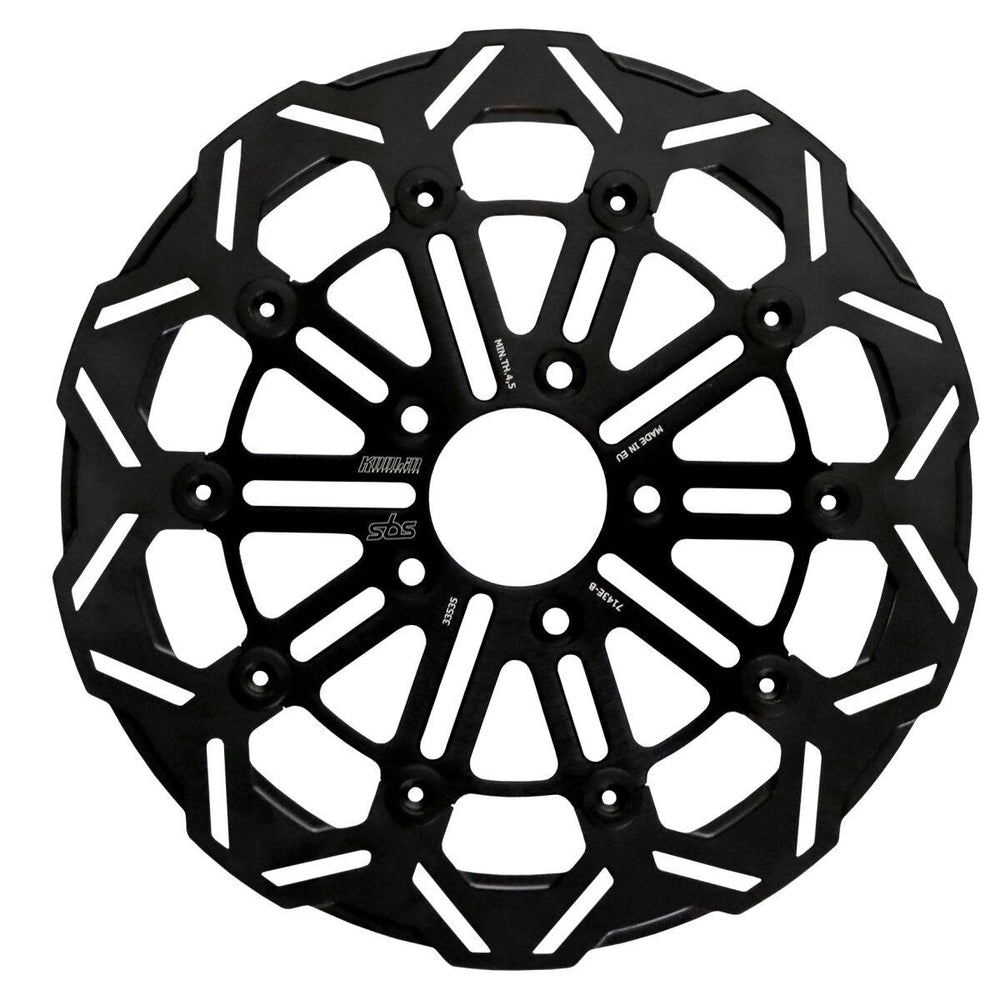 SBS Kodlin Brake Disc For Harley Davidson FLDE 1750 2018-2020 - Black Front