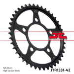 JT Induction Hardened Sprocket For Honda CRF1100L ABS Rear 42T 2020-2026 - Black/Zinc
