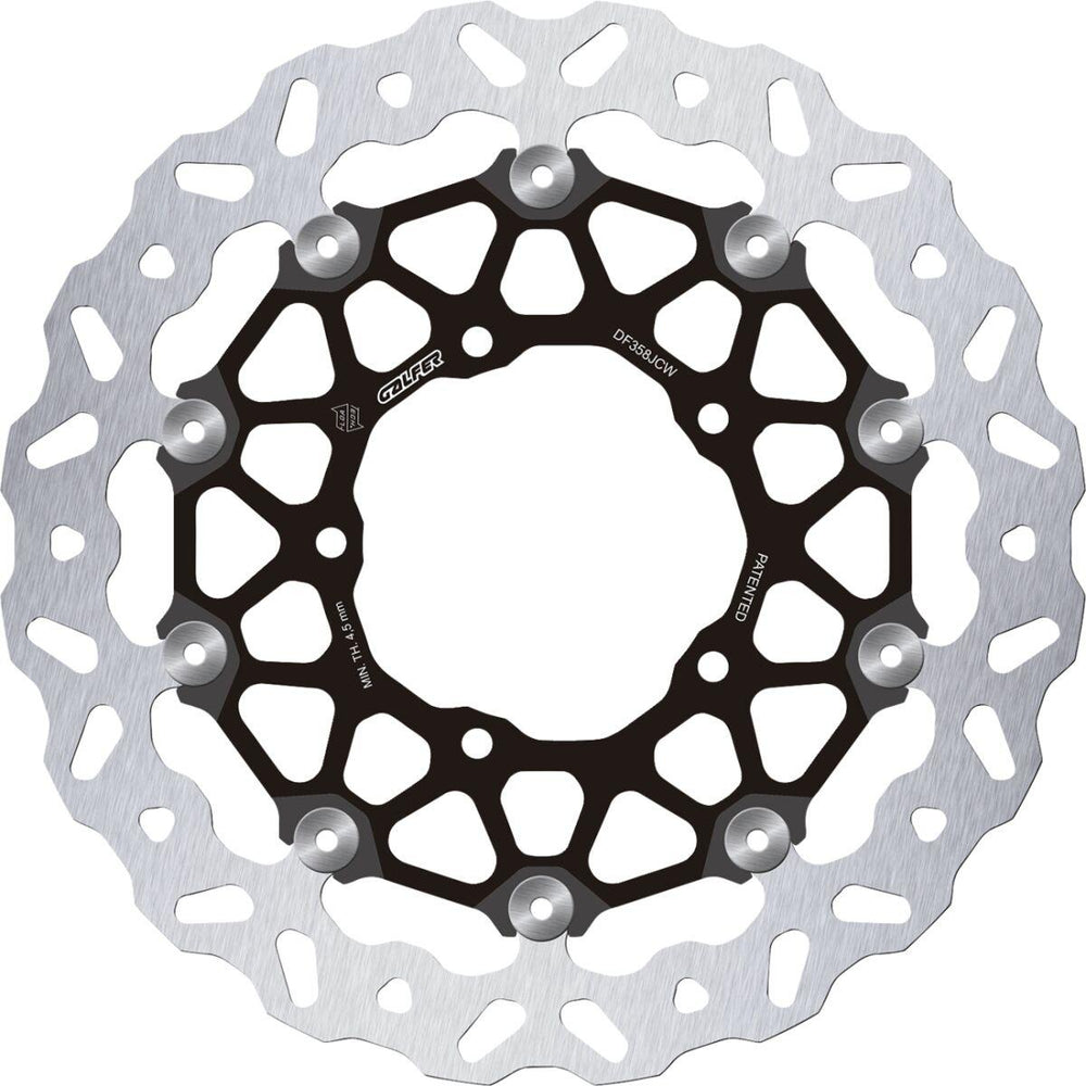 Galfer Floatech Brake Discs For Suzuki GSX-R 1000 2009-2015 Front - Black/Silver
