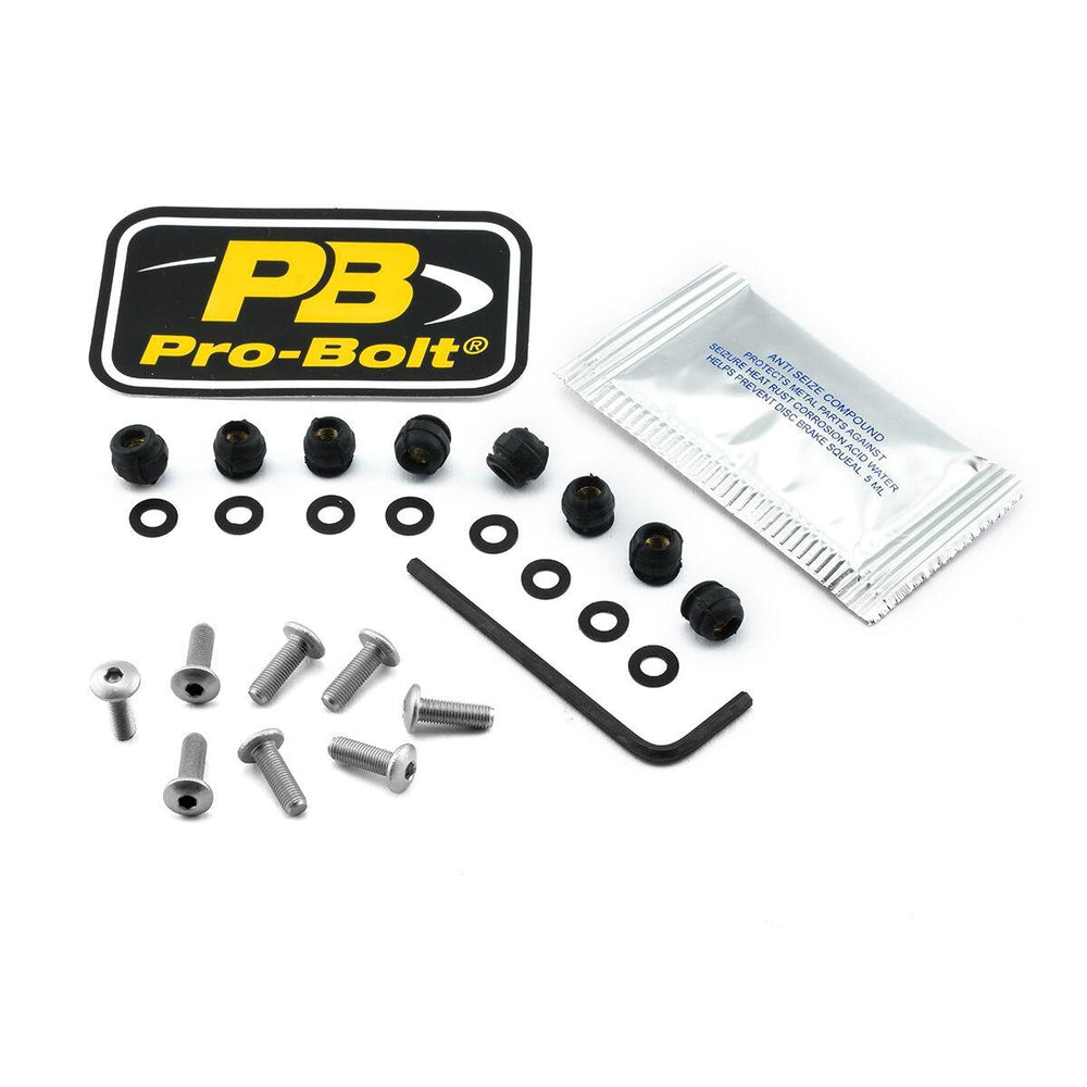 Pro Bolt Aluminium Screen Bolt Kit For Ducati 1098 2007-2008 - Silver