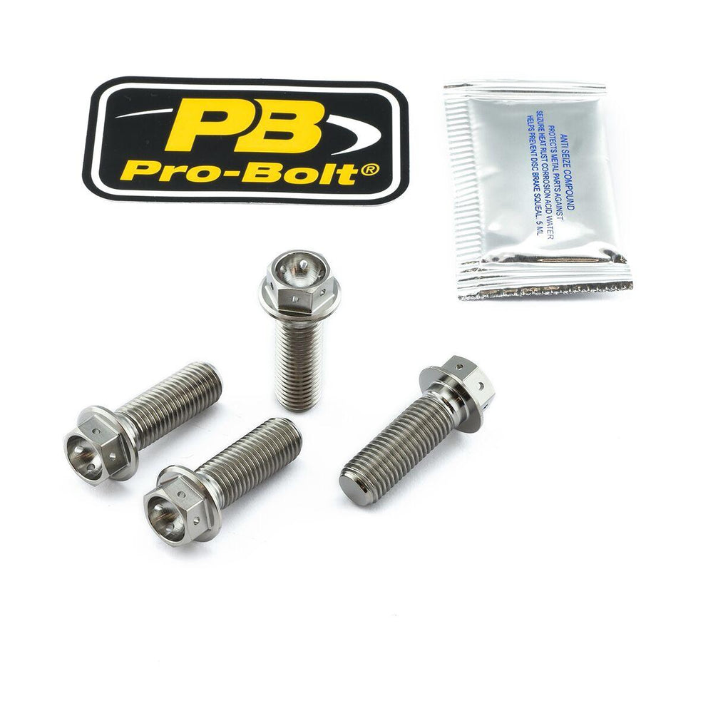 Pro Bolt Titanium Brake Caliper Mount Kit For Triumph Daytona 955 I 2002-2006 Front - Silver
