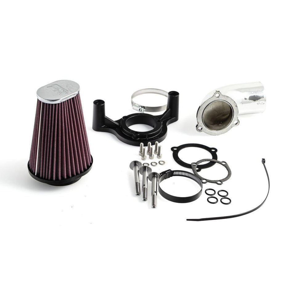 K&N Universal Clamp On Air Filter For Harley Davidson FLD 1690 2012-2013 - Black Red