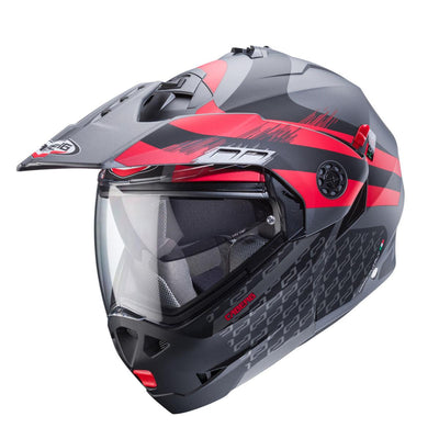 Caberg Tourmax X Sarabe Matt Gun Metal Black Red Flip Up Motorcycle Helmet
