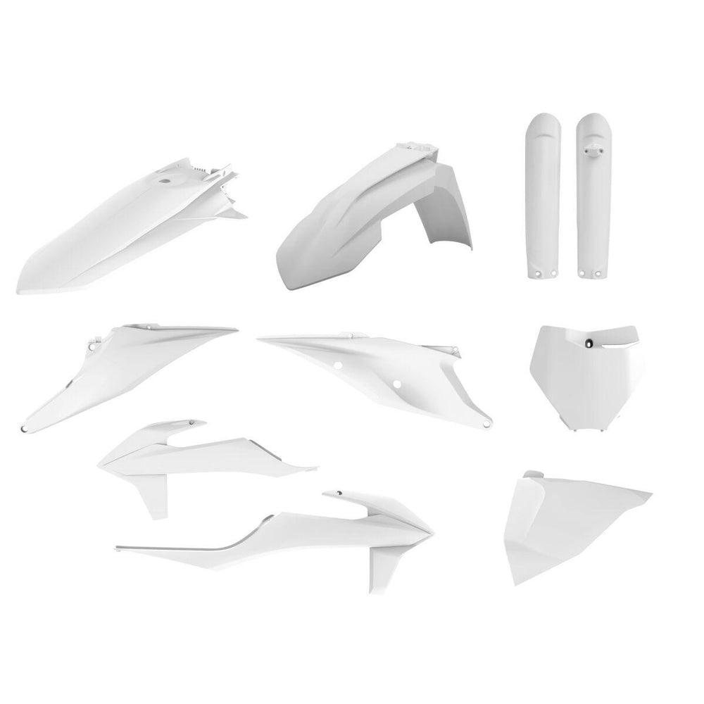 Polisport Full Plastics Kit For KTM SX125 2019-2022 - White