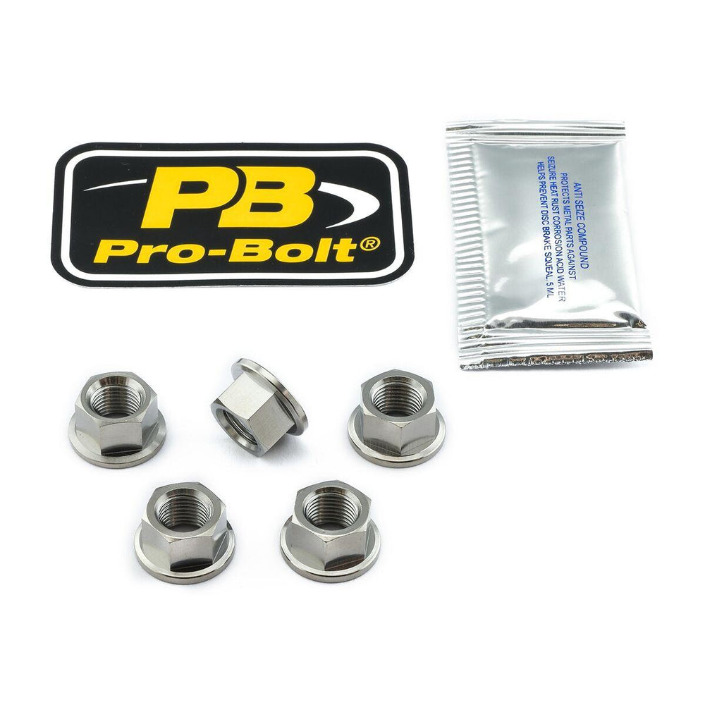 Pro Bolt Titanium Sprocket Nuts For Ducati Hypermotard 950 ABS 2019-2024 - Silver