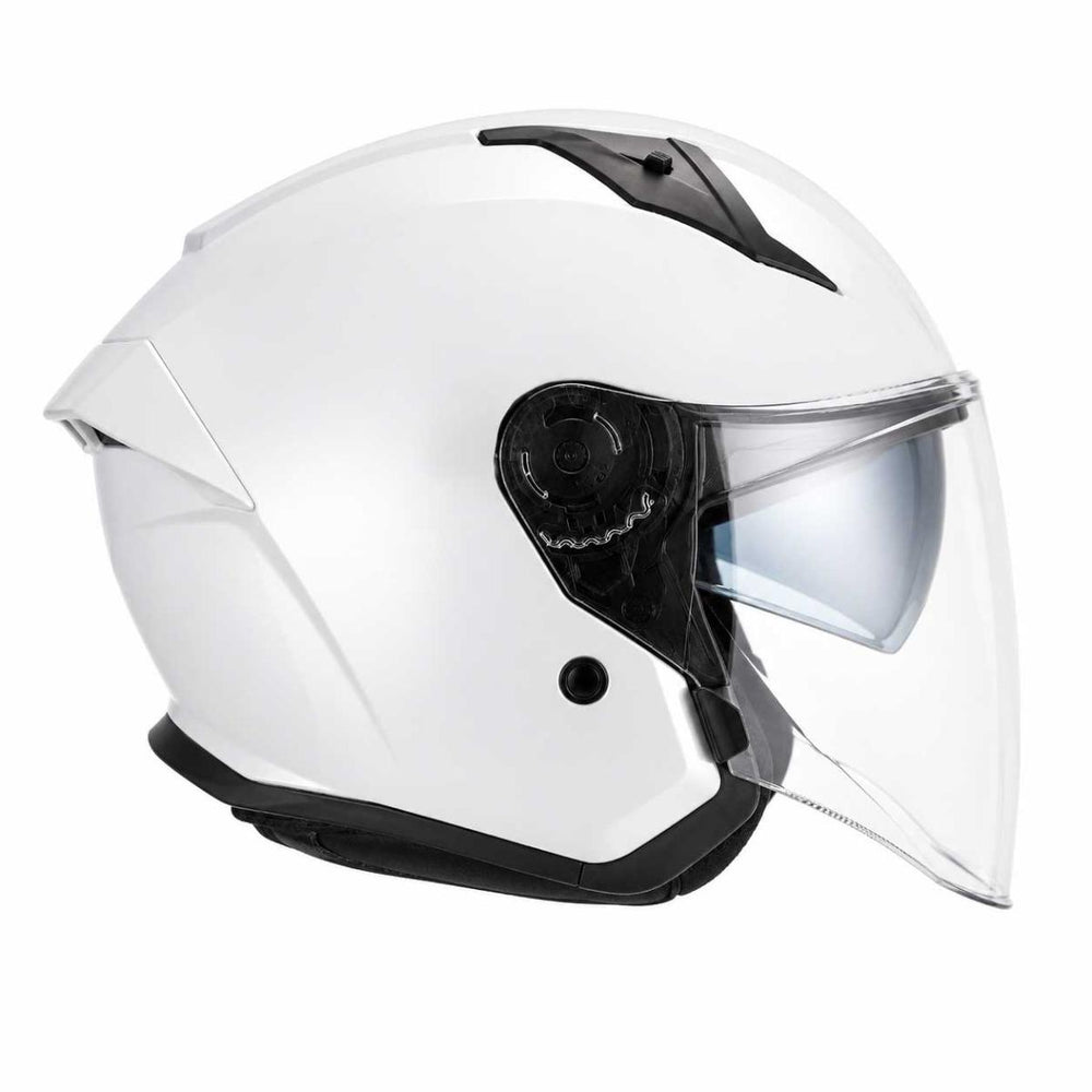 Spada Aura Open Face Motorcycle Helmet With Visor - White