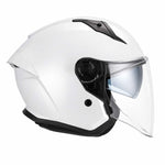 Spada Aura Open Face Motorcycle Helmet With Visor - White