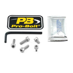 Pro Bolt Aluminium Fuel Cap Kit For Kawasaki ER-6F 650 2012-2016 - Silver