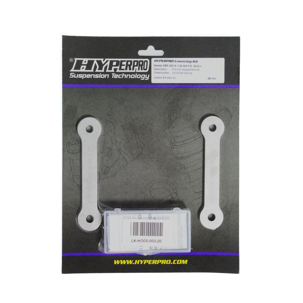 Hyperpro Lowering Kit For Honda CB500 F 2019-2020 -20mm Rear - Silver