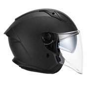 Spada Aura Open Face Motorcycle Helmet With Visor - Matt Black