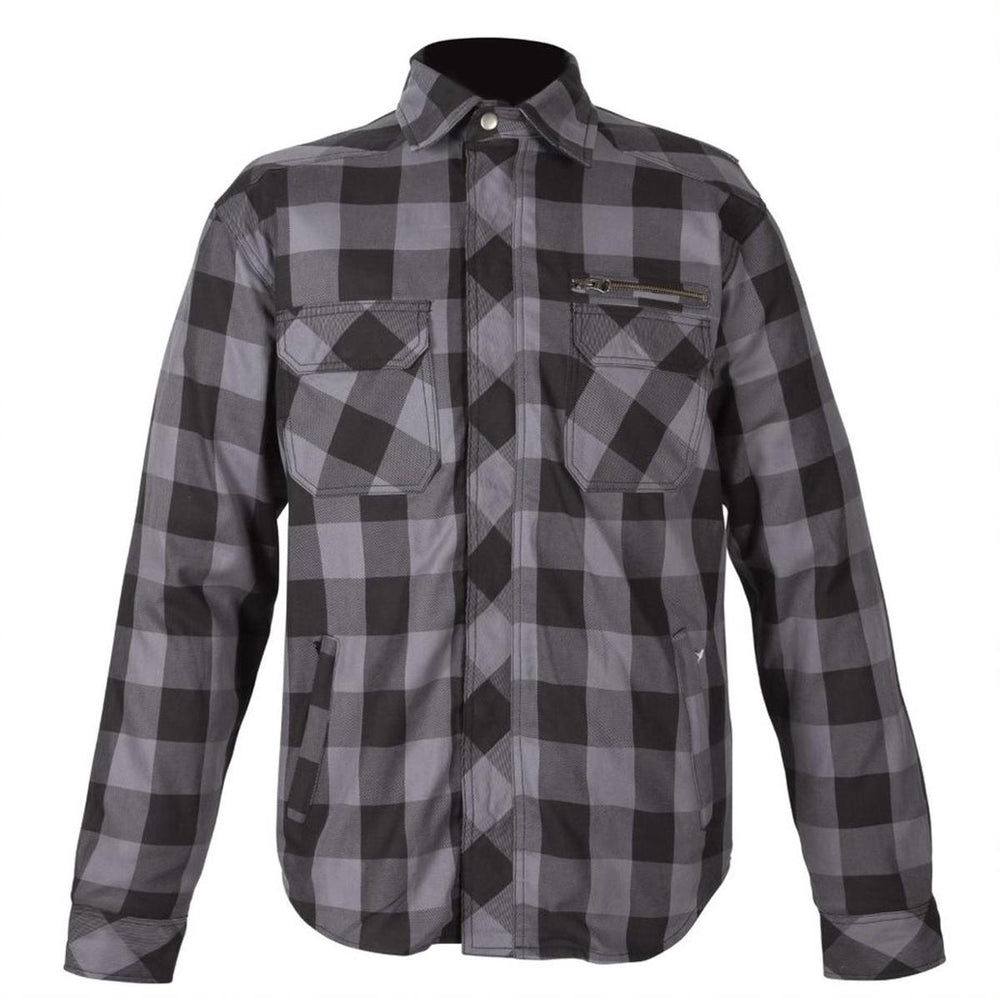 Spada Maine CE Check Riding Shirt Black & Grey