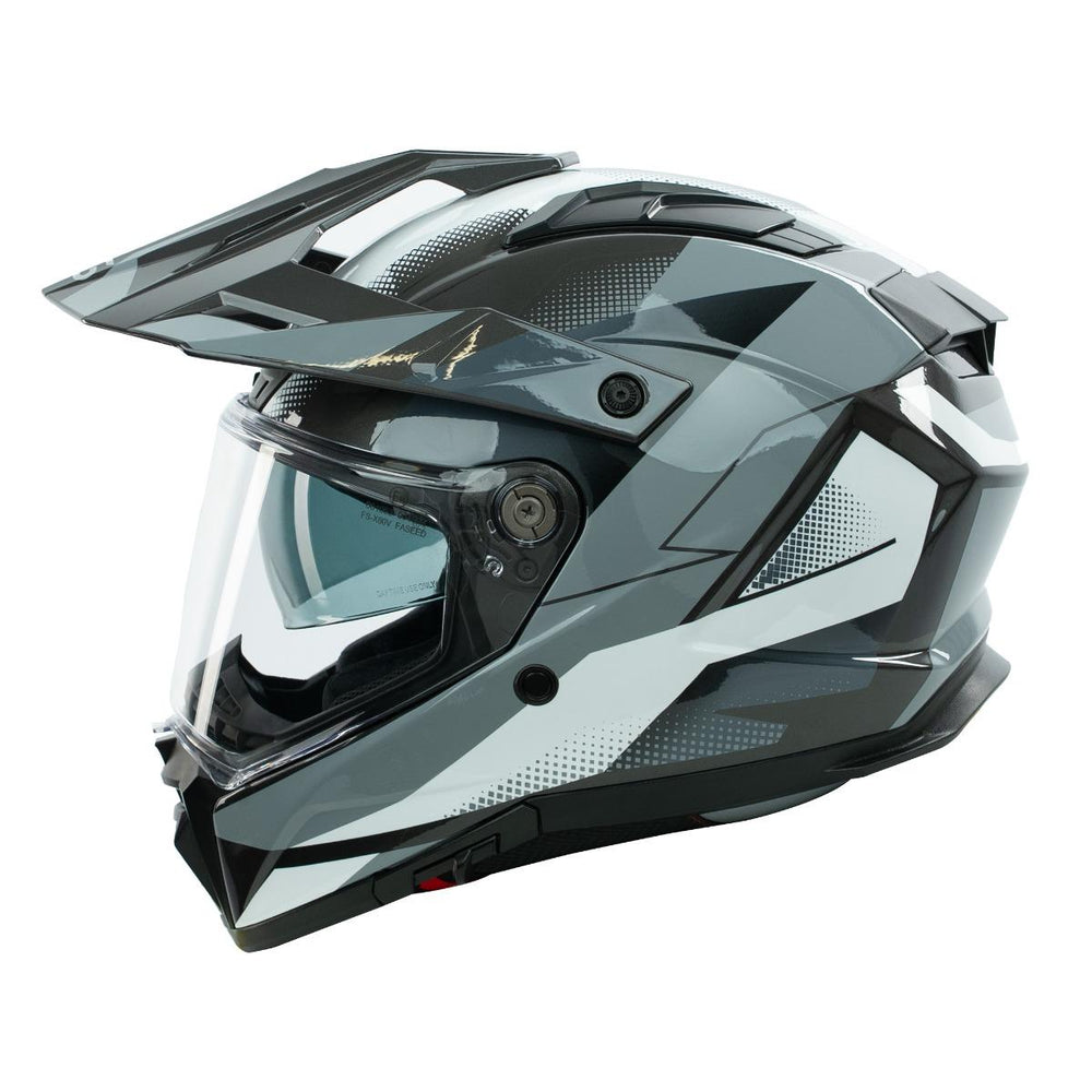Spada Trailhawk Raptor Adventure Motorcycle Helmet - Black/Grey