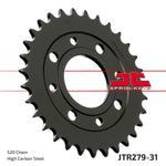 JT Steel Sprocket For Honda CB 250 1991-2008 Rear 31T - Black