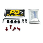 Pro Bolt Aluminium Screen Bolt Kit For Aprilia RS4 125 2011-2016 - Blue