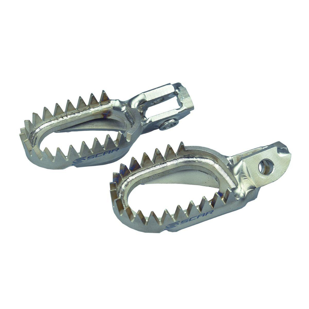 Scar Anti Mud Foot Pegs For Gas Gas EC125 2025 - Titanium