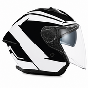 Spada Aura Kalon Open Face Motorcycle Helmet With Visor - Black/White