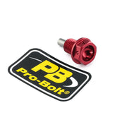 Pro Bolt Aluminium Magnetic Sump/Drain Bolt For Honda CB600F 1998-2006 Red