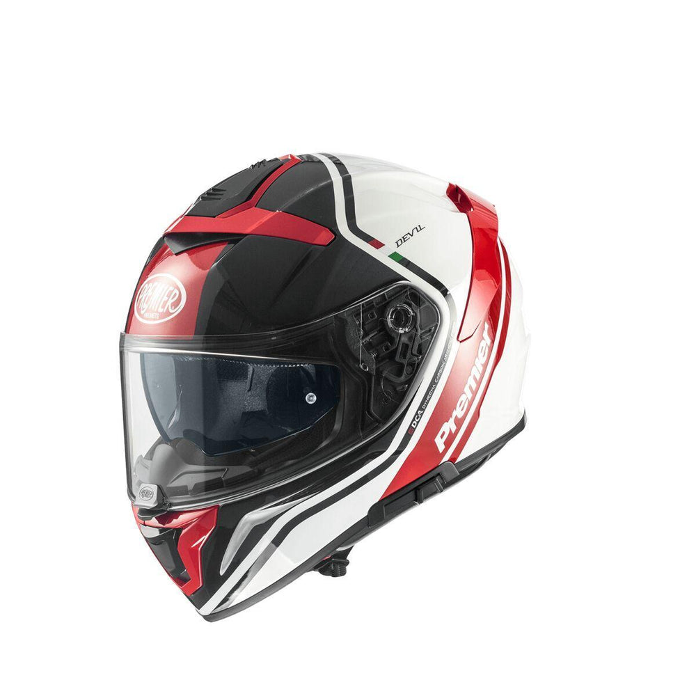 Premier Devil PH Helmet - Gloss/Grey/Red/White