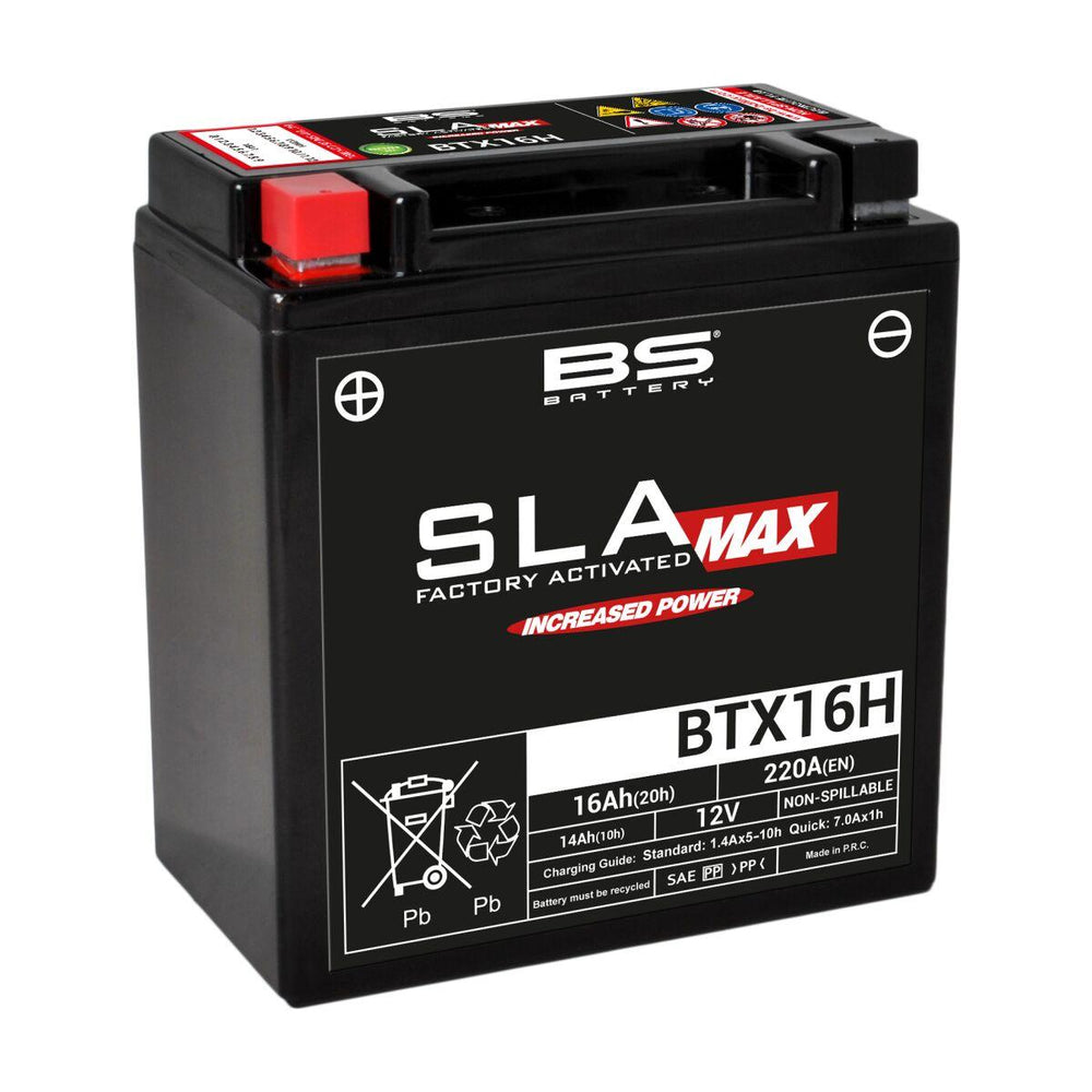 BS Battery SLA Max AGM Battery For BMW K 1600 B - Black