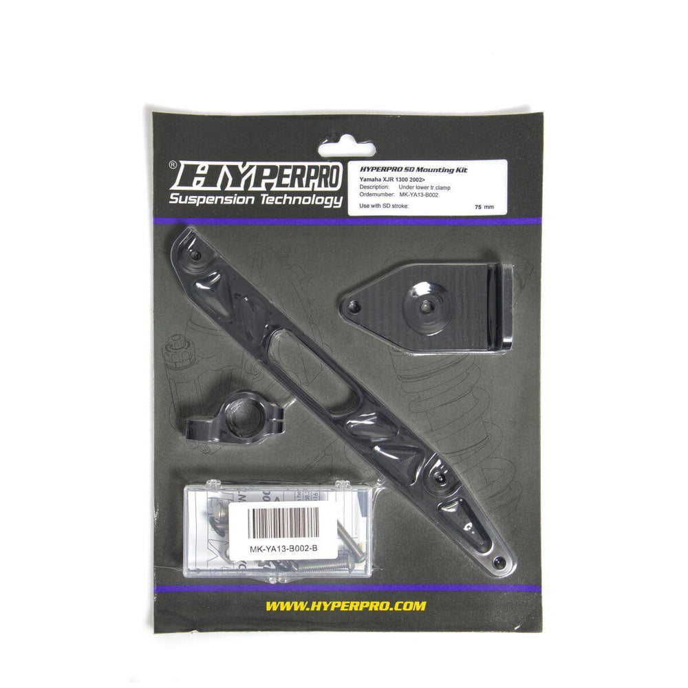 Hyperpro Steering Damper Mounting Kit For Yamaha XJR 1300 2002-2014 - Black