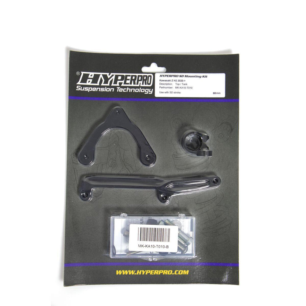 Hyperpro Steering Damper Mounting Kit For Kawasaki Z H2 1000 2020-2021 - Black