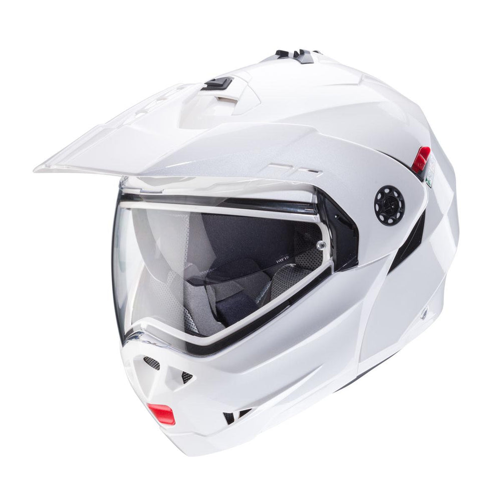 Caberg Tourmax X White Metal Flip Up Motorcycle Helmet