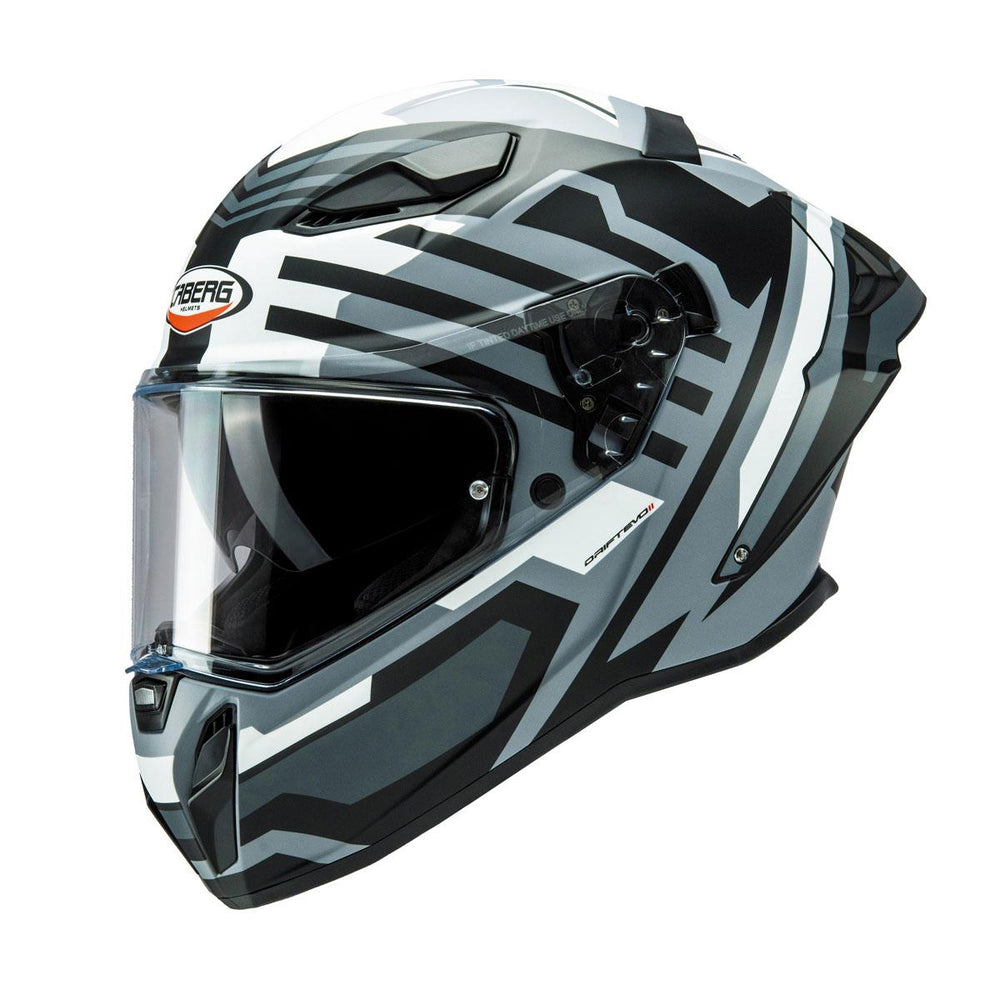 caberg drift tour full face helmet Caberg Drift Evo II Horizon Matt Grey Black White Full Face Motorcycle –  Ghostbikes