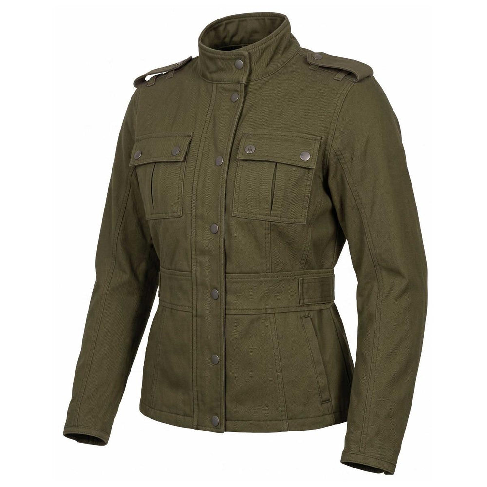 Spada Field Ladies Motorcycle Jacket - Olive Green