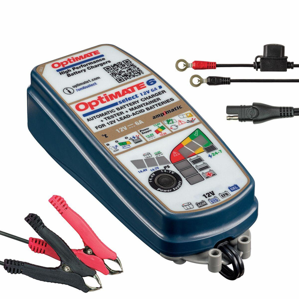 Tecmate OptiMate 6 Select Battery Charger & Maintainer