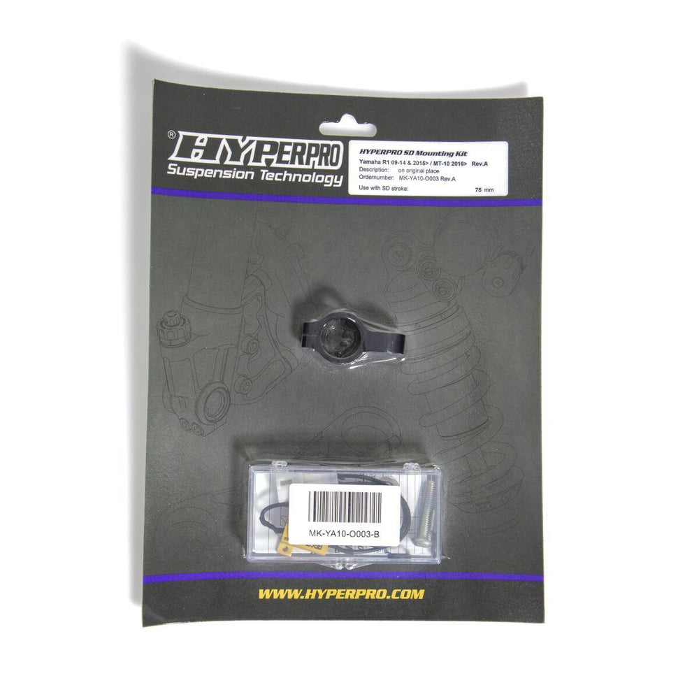 Hyperpro Steering Damper Mounting Kit For Yamaha MT-10 2016-2024 - Black