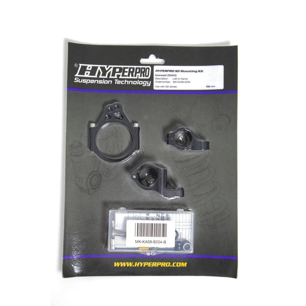 Hyperpro Steering Damper Mounting Kit For Kawasaki Z 900 RS 2018-2024 - Black
