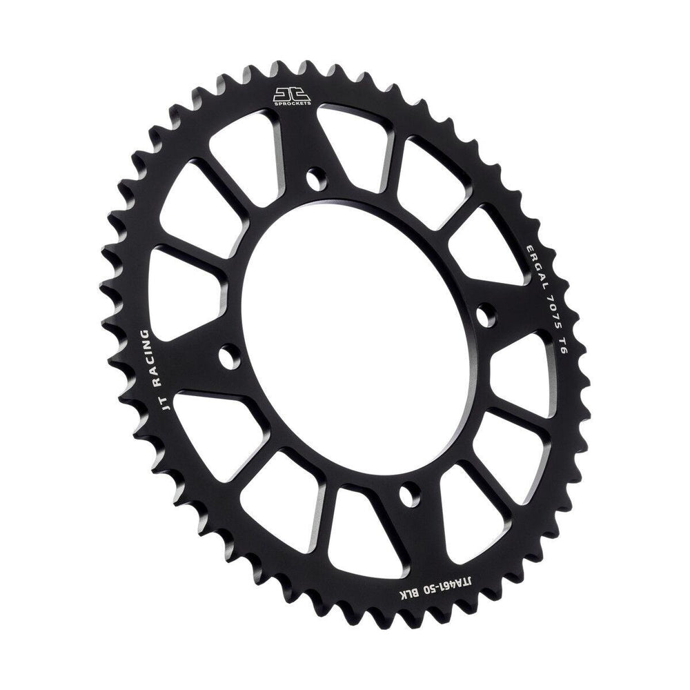 JT Aluminium Sprocket For Kawasaki KX 112 2022-2024 Rear 50T - Black