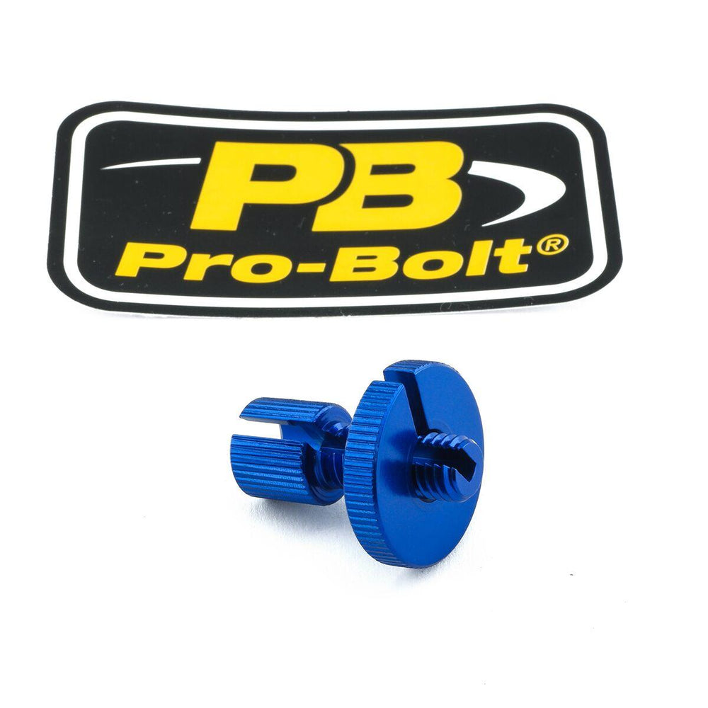 Pro Bolt Aluminium Cable Adjuster For Triumph Bonneville 865 T100 2015 - Blue