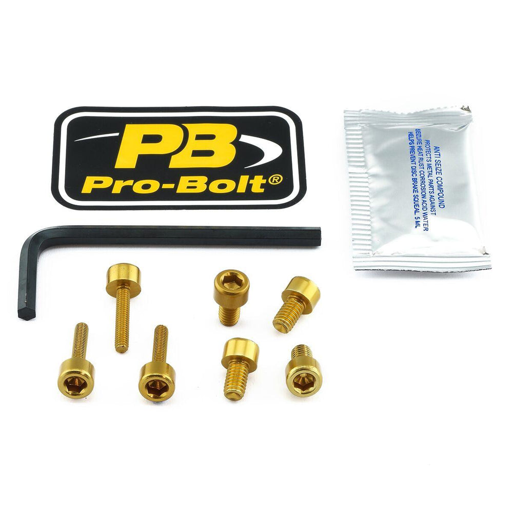 Pro Bolt Aluminium Fuel Cap Kit For Honda CB1000R 2008-2017 - Gold