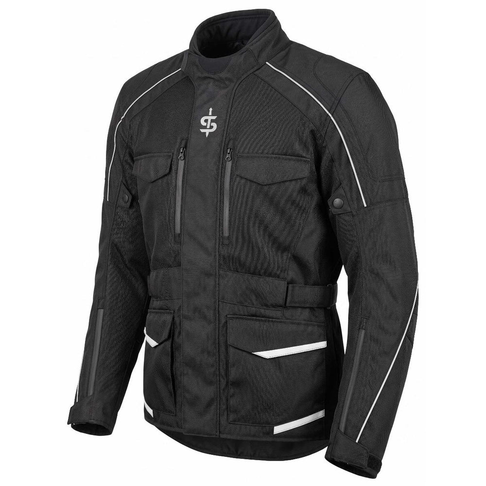 Spada City Nav 2.0 Waterproof Men's Motorcycle Jacket - Black