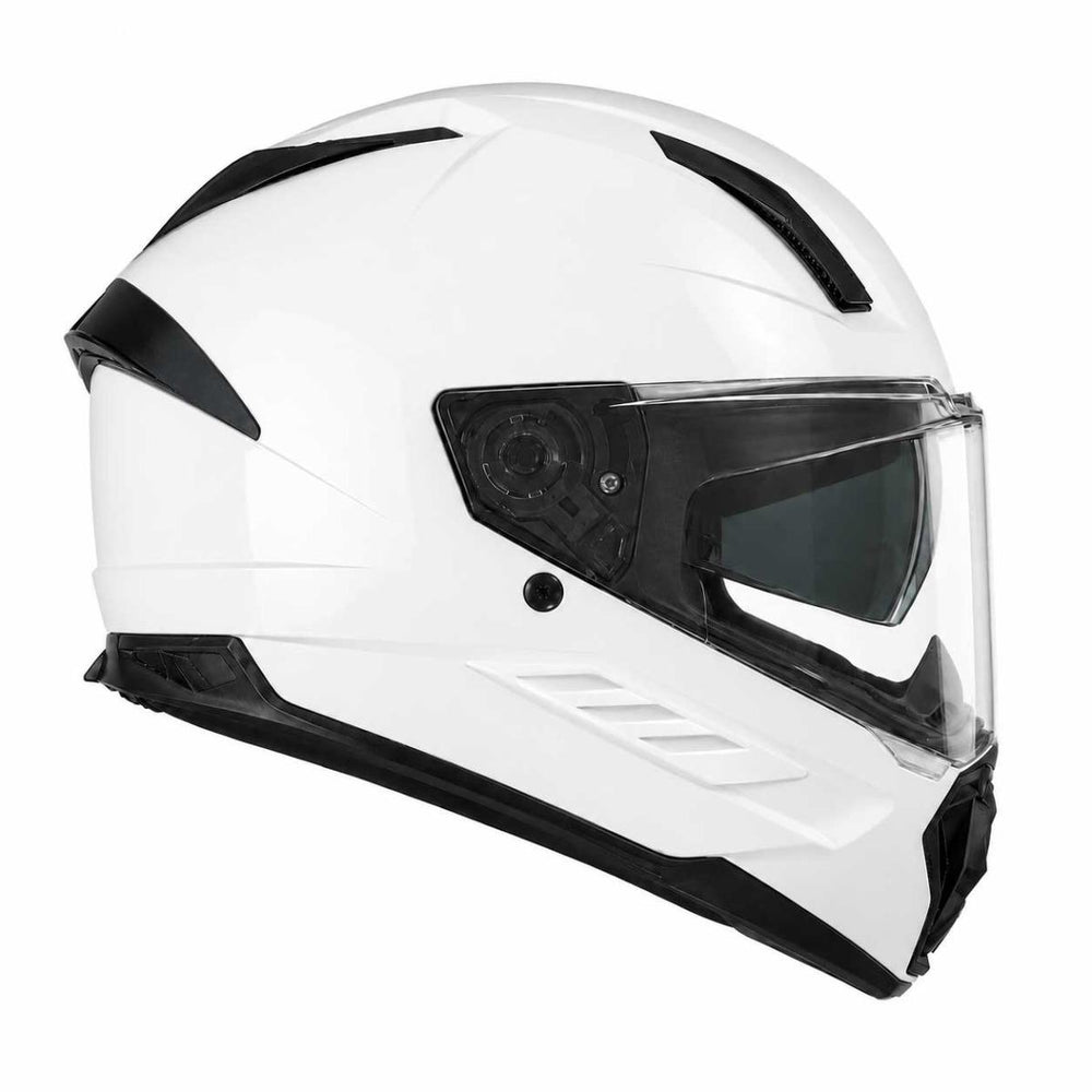 Spada Outcast Full Face Motorcycle Helmet - Gloss White