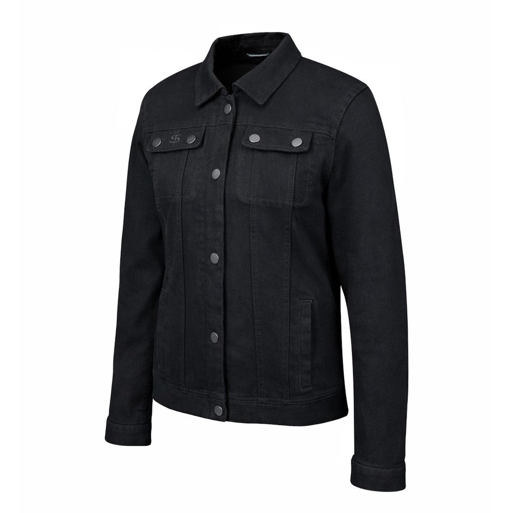 Spada Tura Trucker Ladies Motorcycle Jacket - Solid Black