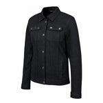 Spada Tura Trucker Ladies Motorcycle Jacket - Solid Black